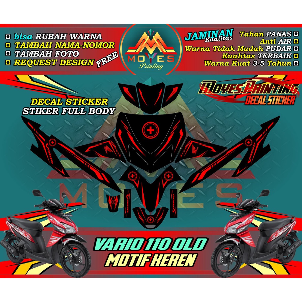 Decal Vario 110 Old/Karbu Full Body - Decal Stiker Vario Karbu/Old 110 Full Body