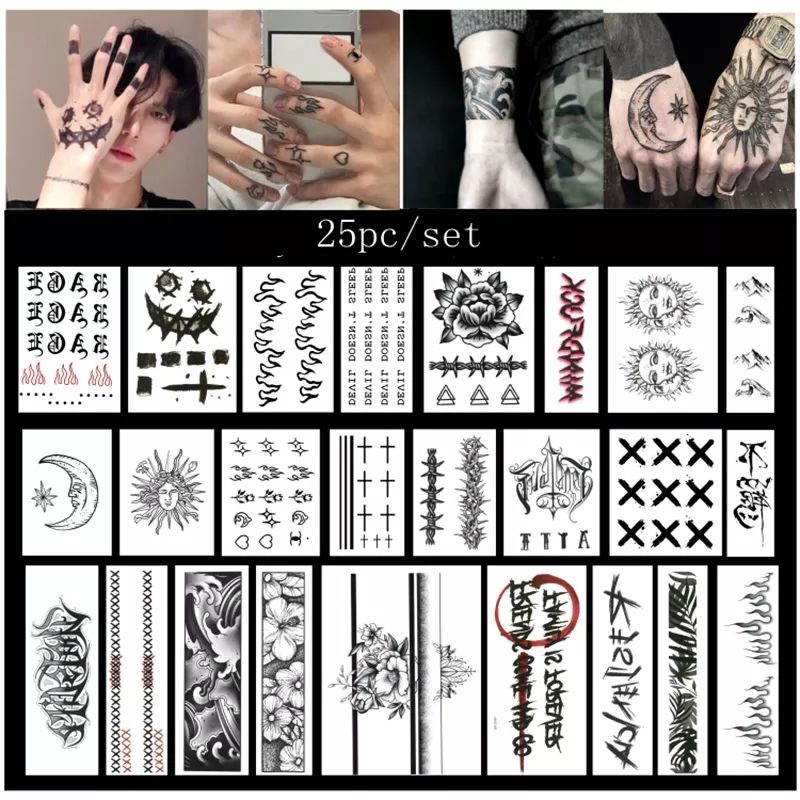 25pcs Tatto temporary lengan