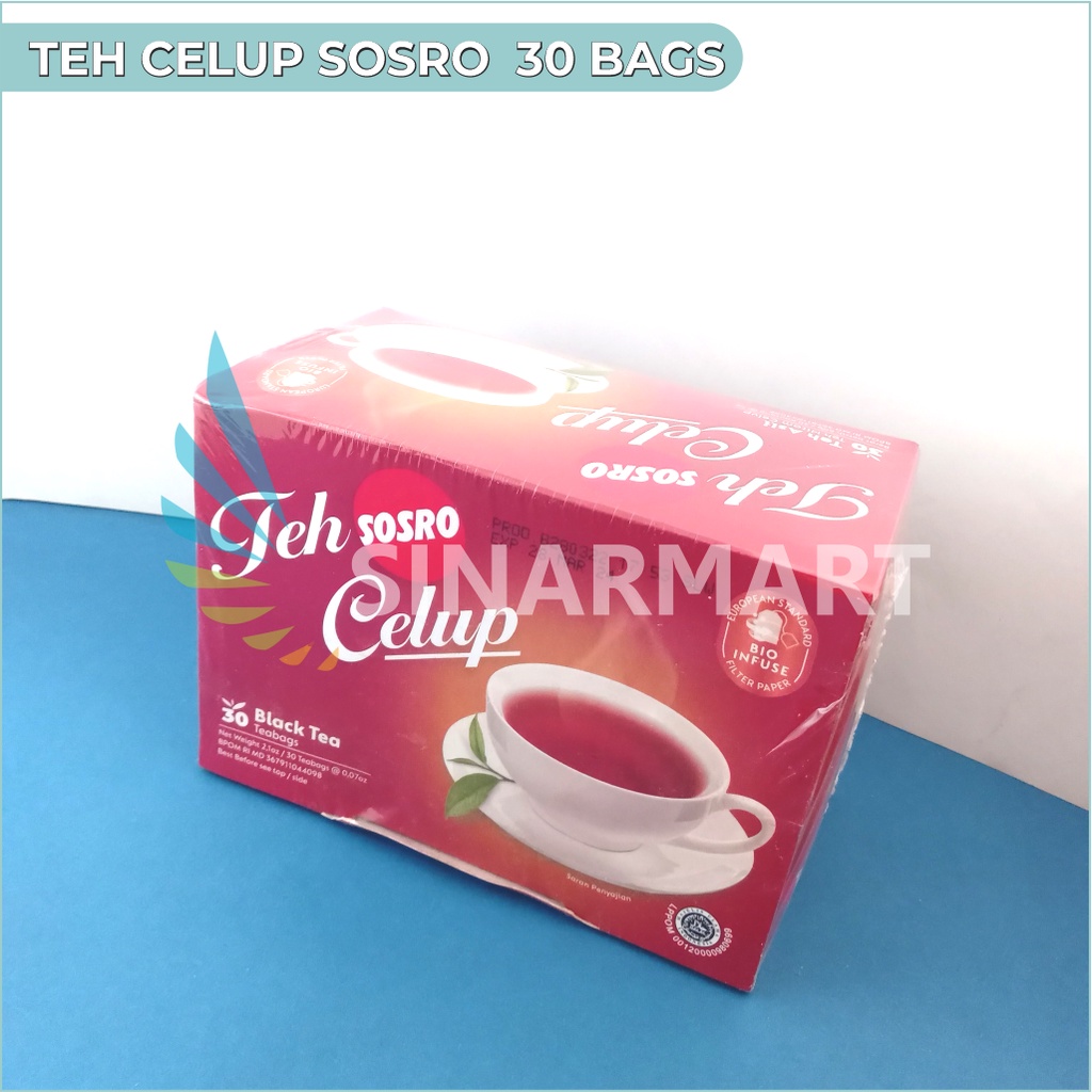 

TEH SOSRO CELUP BLACK TEA KOTAK ISI 30