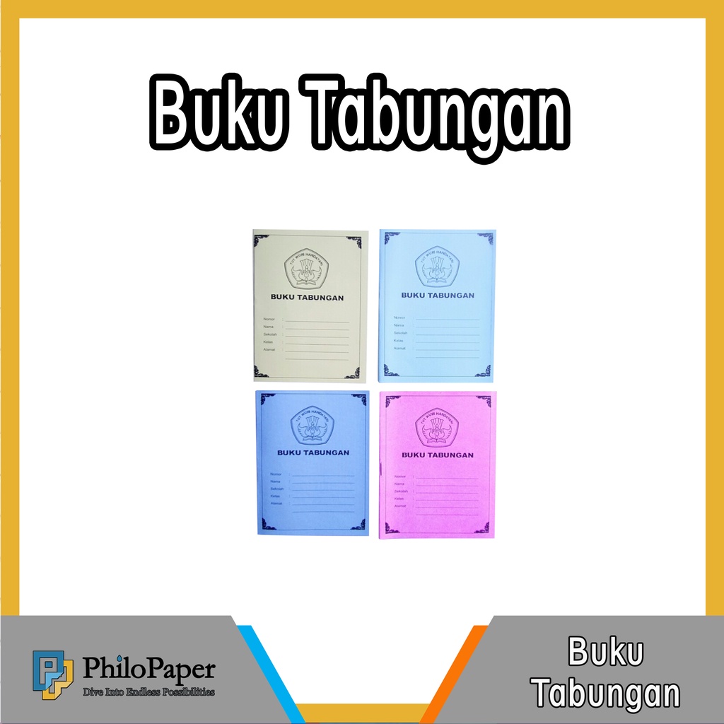 

ATK ~ Buku Tabungan Siswa / Buku Menabung Sekolah