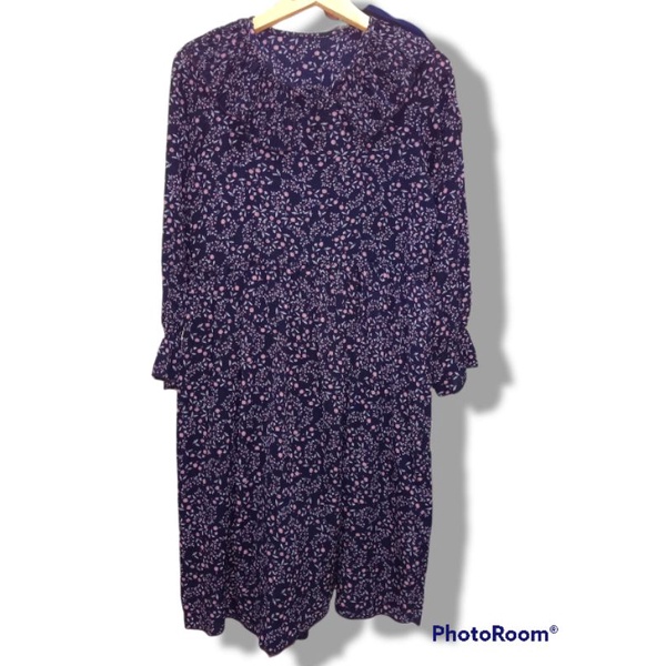 Dress Korea Kerah Rampel