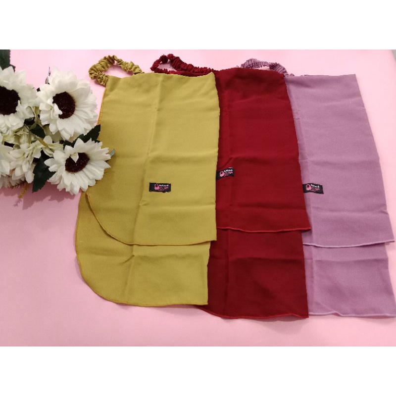 Cadar karet 2 layer wolfis /cadar karet / cadar tali karet /niqab