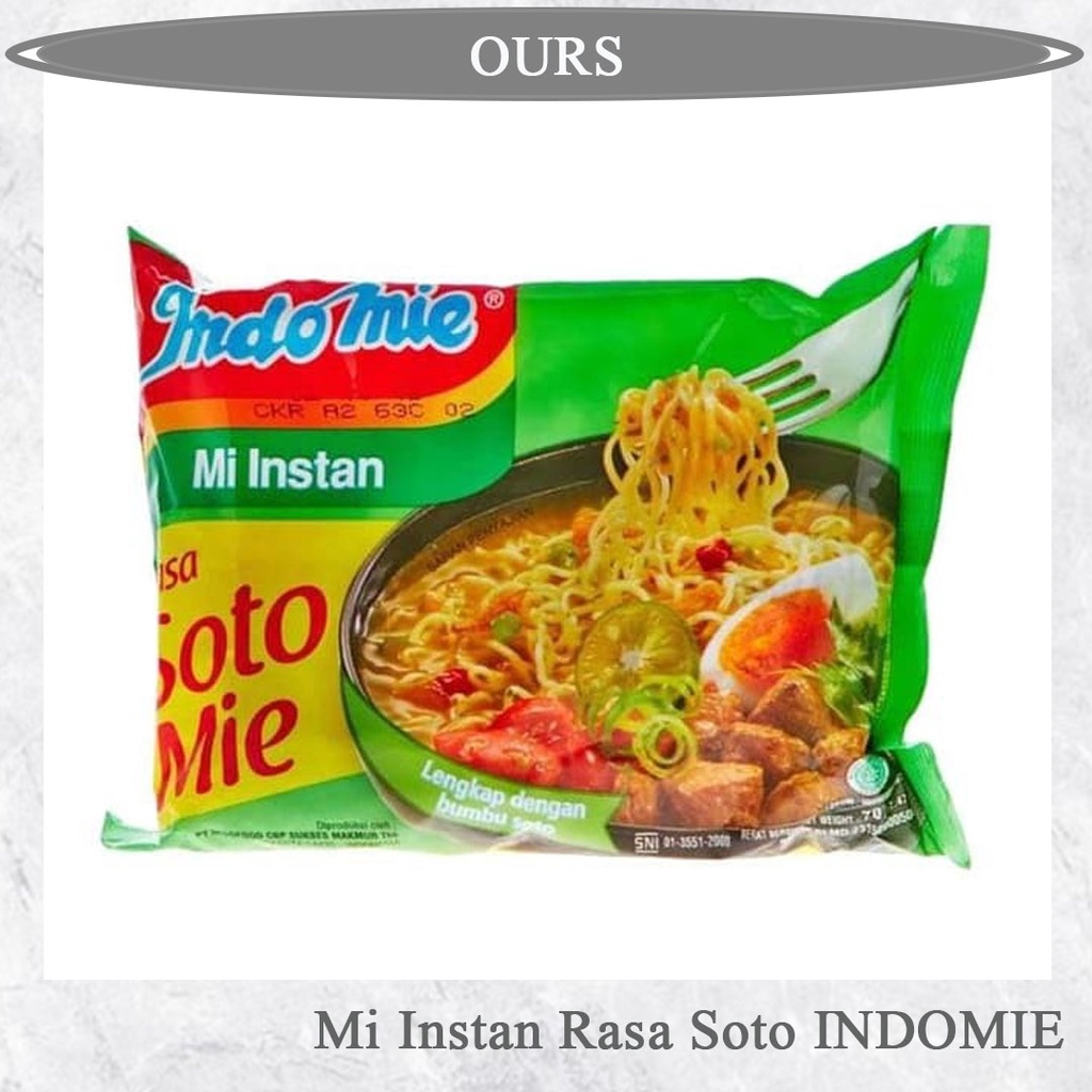 

Indomie Rasa Mie Soto 70g mie instan ourshopnow