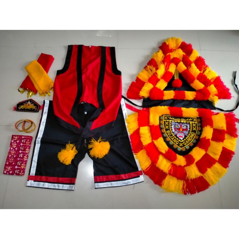 Baju bujang ganong komplit. baju ganong. baju ganong murah. baju ganongan. baju pujonggoanom. pakaia