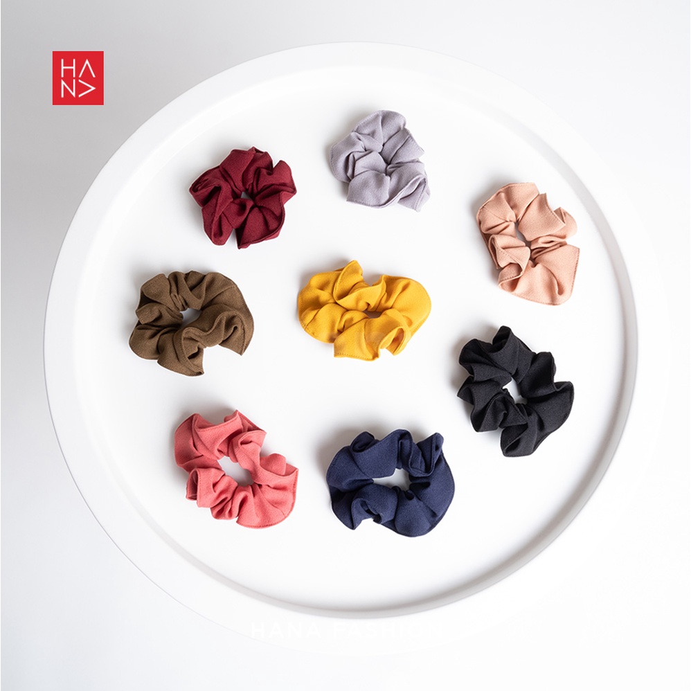 Hana Fashion - Amarylis Scrunchie Ikat Rambut Korean Style / Tali Rambut - AC014