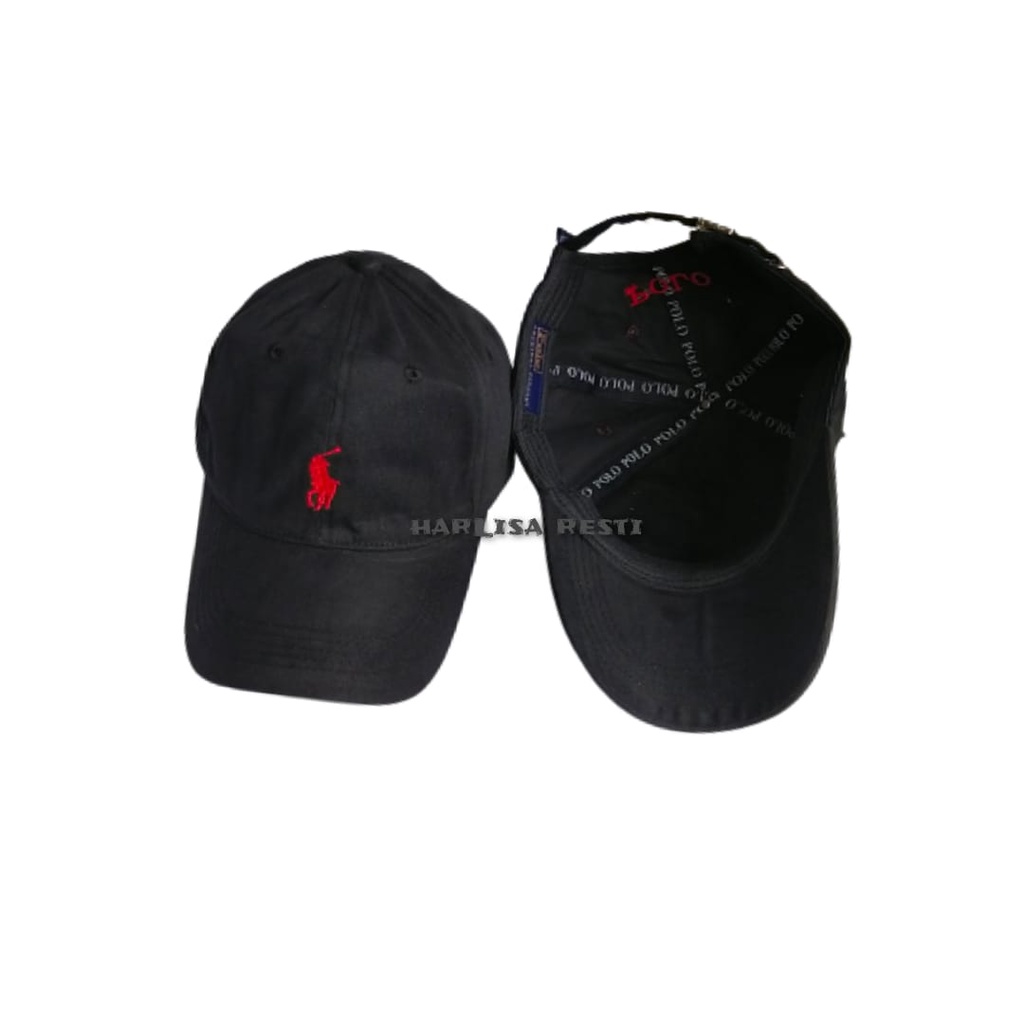 POLO - topi pria original asli Cap Little Pony Black