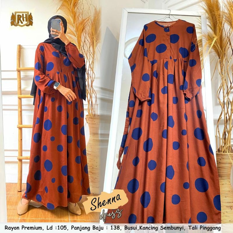 SHENNA DRESS / GAMIS SOLO / GAMIS RAYON SOLO / GAMIS MOTIF SOLO / GAMIS MURAH SOLO / BTC SOLO
