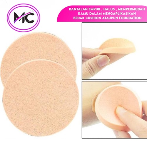 Spons Bedak Padat Spon Make Up Sponge Makeup Foundation Lembut Bulat Kotak Premium