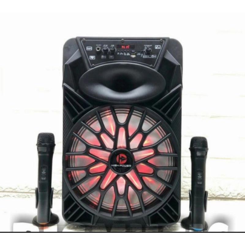 Speaker Karaoke Portable 12inch HIGH POWER  Bluetooth Original