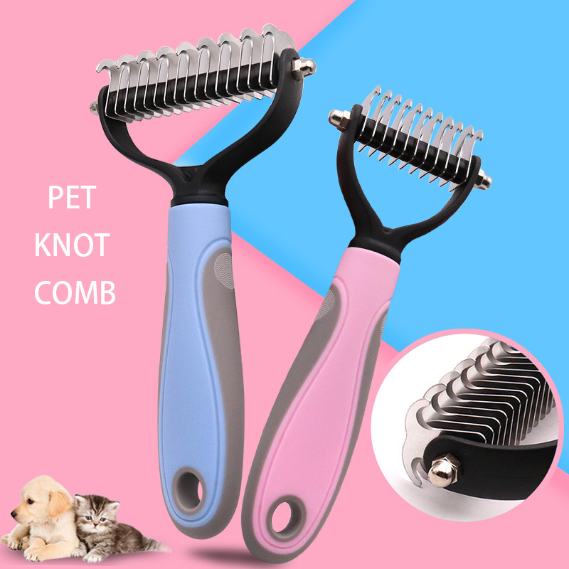 Sisir Grooming Bahan Stainless Steel Untuk Anjing / Kucing