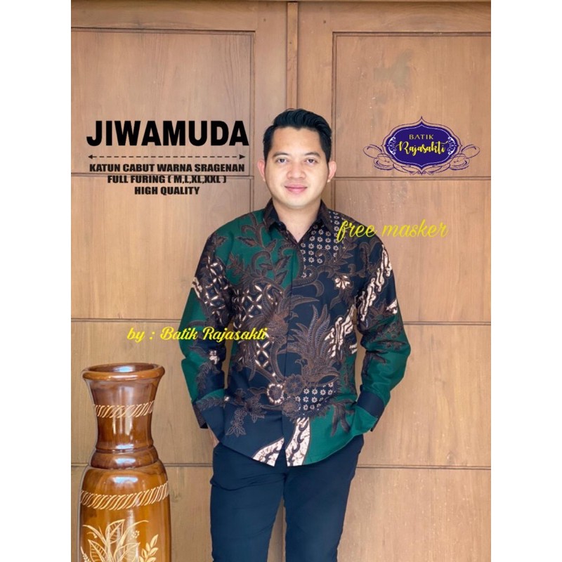 Kemeja Batik JIWAMUDA Full Furing Katun Halus Size M-XXL High Quality