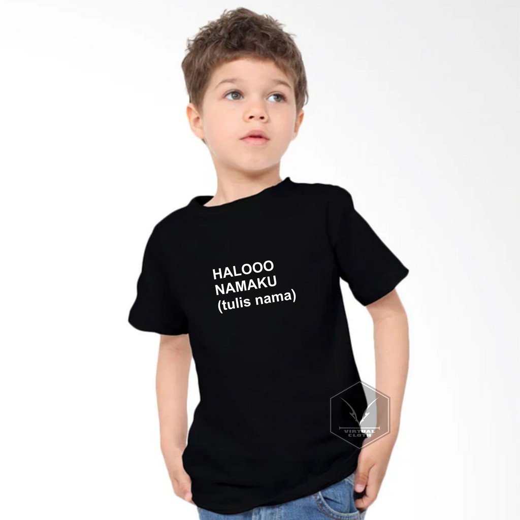 

Kaos TULIS NAMA ANAK / bisa request nama tulis pada catatan / kaos hadiah sohib kids / kado terkini