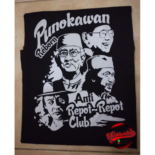 KAOS PUNOKAWAN REBORN SKETSA/GUS DUR - GUS MUS/KAOS MAIYAH/JANCUKER