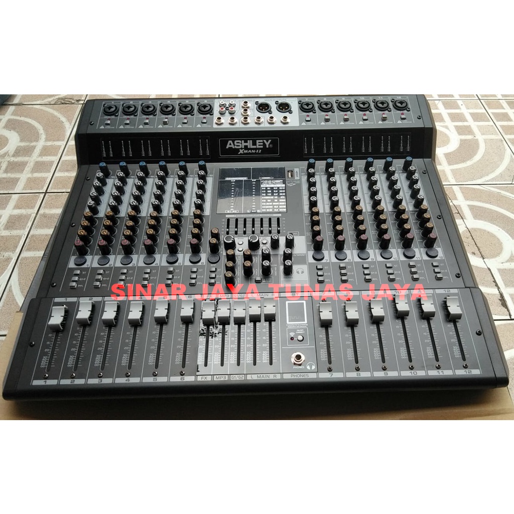 mixer ashley xman 12 original mixer 12 channel ashley x man 12 digital effect  XMAN12