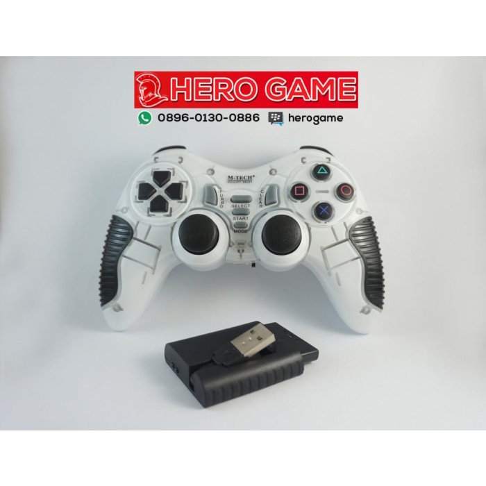 STICK PC WIRELESS GAMEPAD SINGLE TANPA KABEL UNTUK PS2 PS3 LAPTOP
