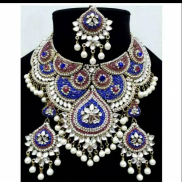 Kalung set pengantin india/aksesories india/fashion india