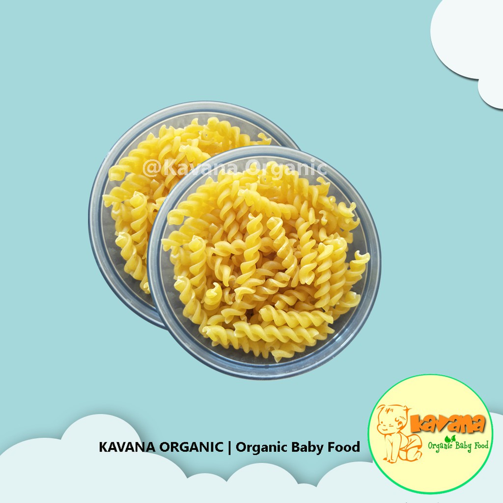 

Pasta Fusili kemasan container bowl 100gr Pasta mpasi