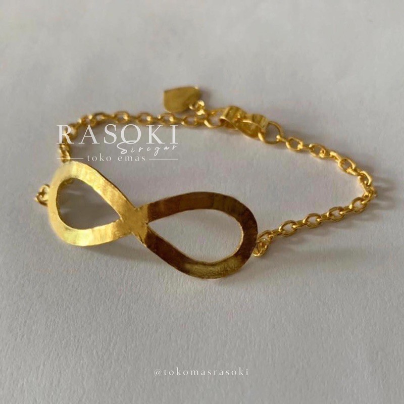 GELANG INFNTY 8 GR EMAS 24 LM LONDON 99,9% | TOKO EMAS RASOKI