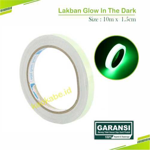 Stiker Lakban Mobil Bersinar Nyala Dalam Gelap Sticker Glow In The Dark Luminous Adhesive Tape 1.5cm