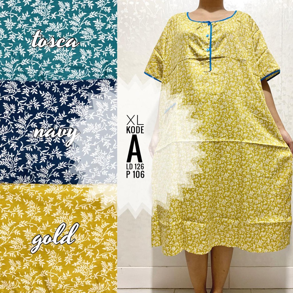 Daster Geber Original Gold Katun Jepang Lokal Busui Bumil