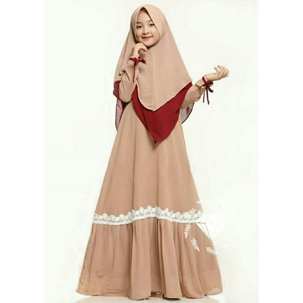 Dress Wenia - Pakaain Anak - Dress Muslim Anak Perempuan