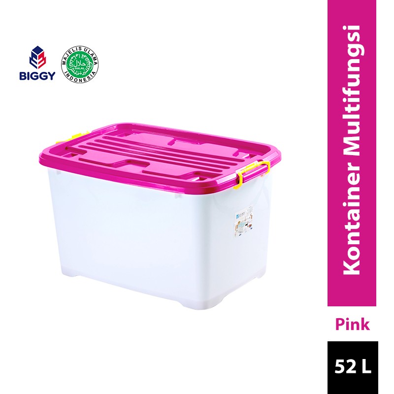 Multifunction Storage Box 52L container 52 l [Kotak Penyimpanan Multifungsi] BIGGY x EZY Box