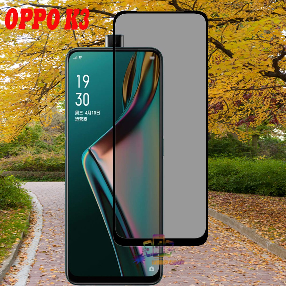 Tempered Glass Oppo K3 / Realme X Full Screen Protector Temper Oppo K3 Full Layar Pelindung Layar