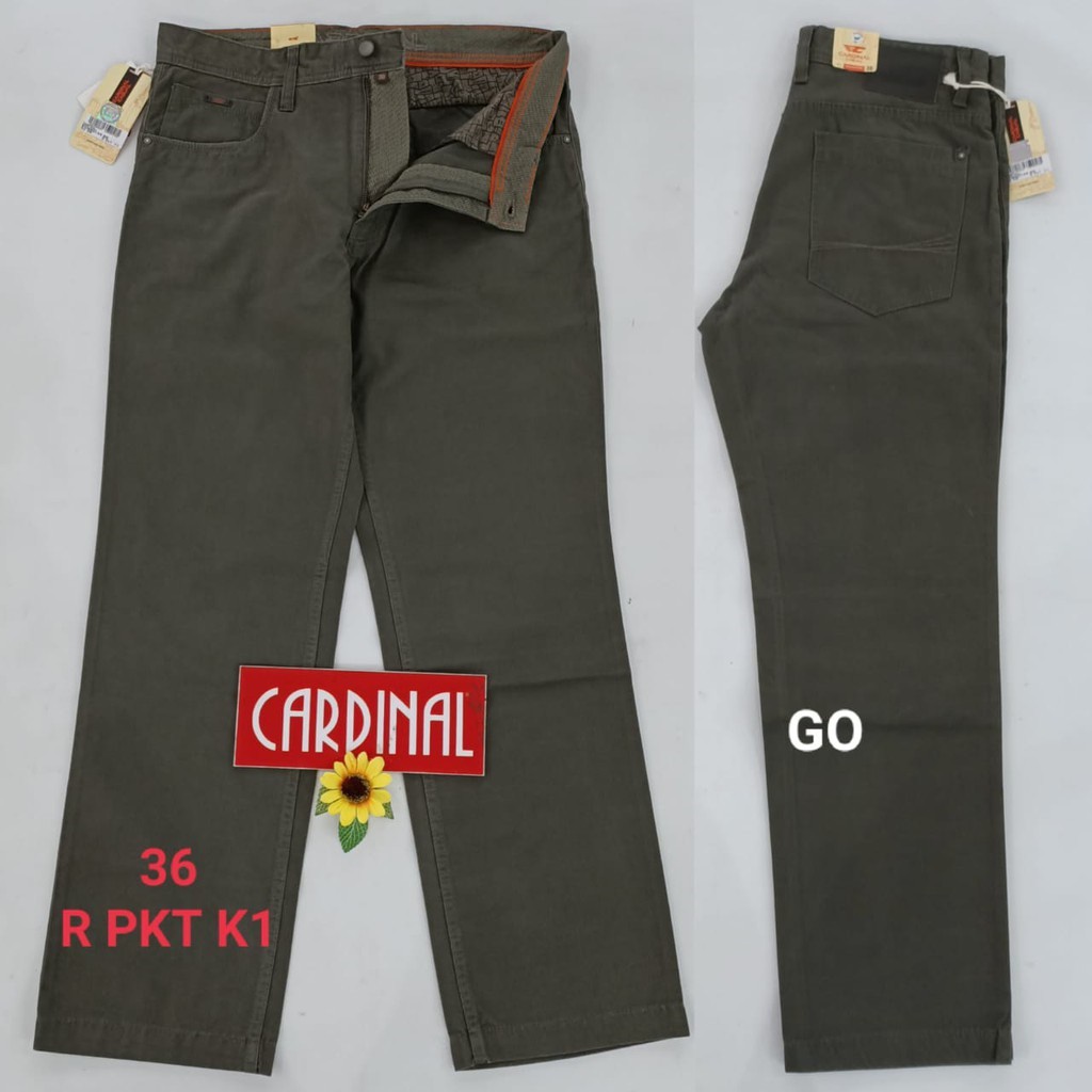 BB 36-PKT CARDINAL CASUAL CELANA POCKETS PANJANG Pria Fashion Laki Brand Kekinian Celana Chino