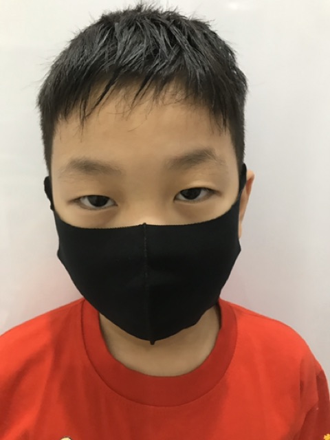 Masker anak scuba polos hitam