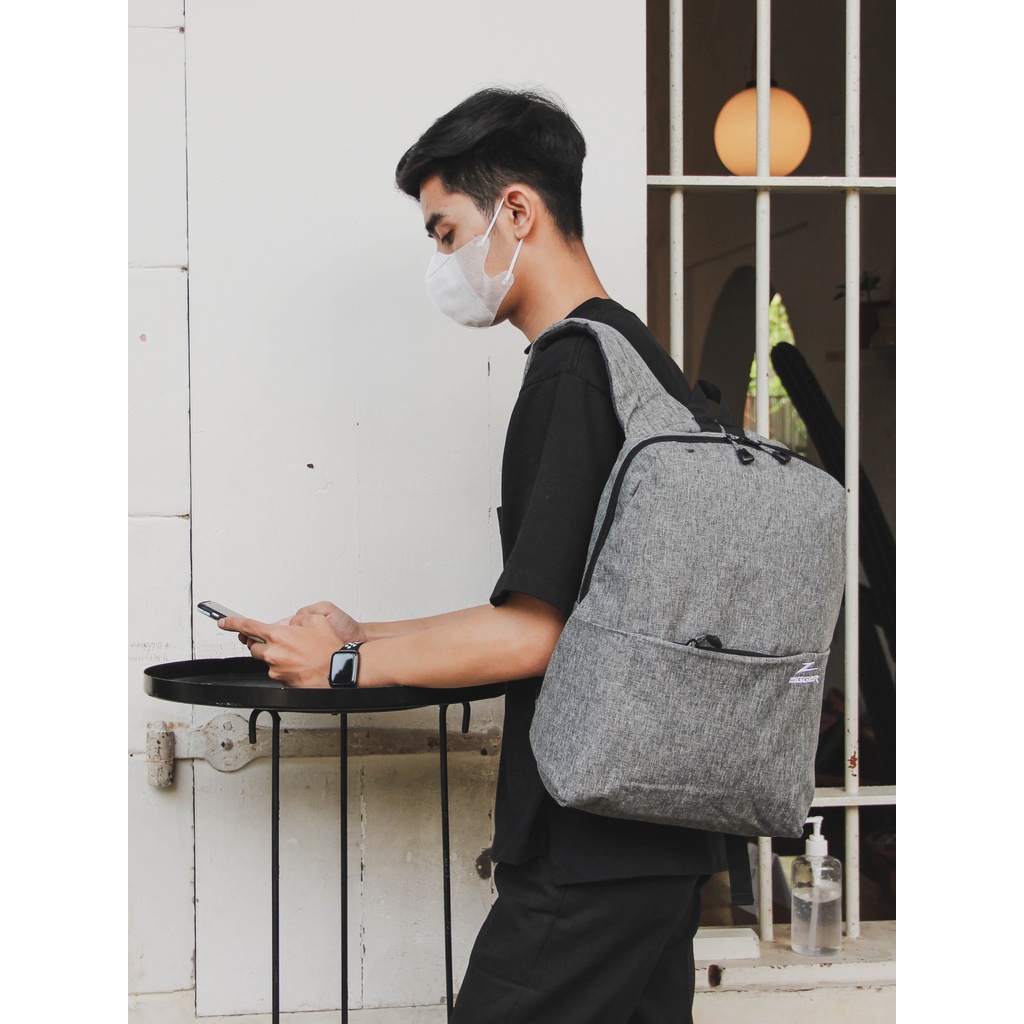 [KLIKTAS] Tas Ransel Laptop Unisex Zigger 348195 Backpack Kuliah Remaja Dewasa Pria Wanita Modis Fashion