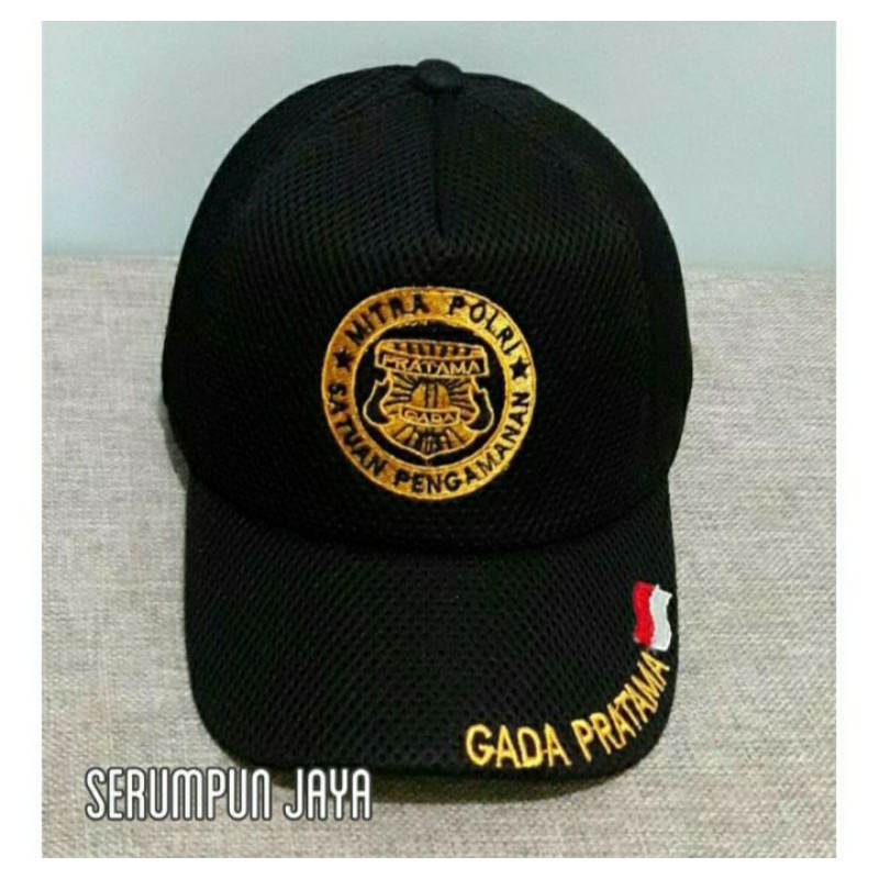 TOPI GADA PRATAMA - TG MP - TOPI GADA PRATAMA MITRA POLRI - TOPI GADA PRATAMA MITRA POLRI BORDIR