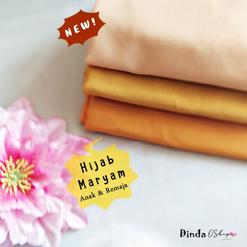 Hijab maryam instan tali nonpad/nonpet | jilbab syari anak dan remaja
