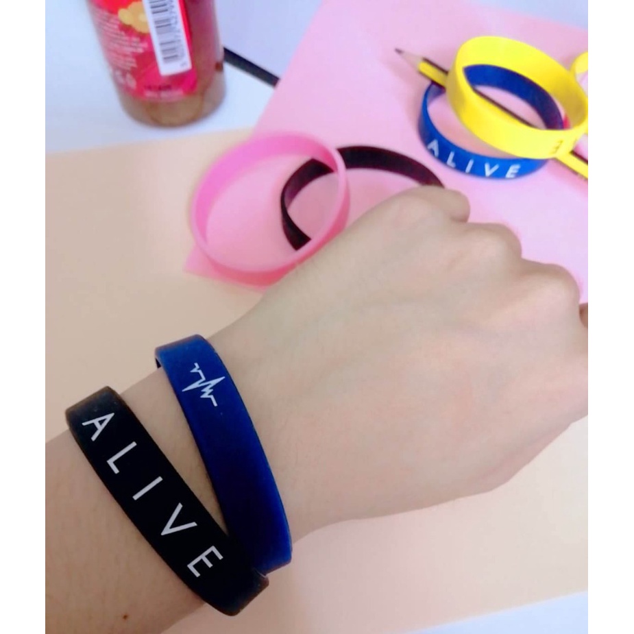 Alive Gelang Pria Bracelet BISA BAYAR DITEMPAT NAVY ALIVE