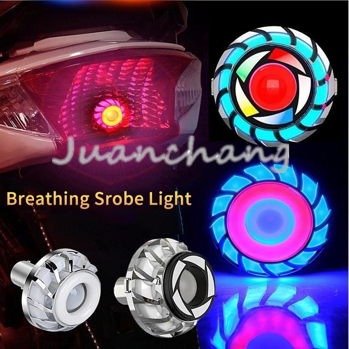 1pc Lampu Rem Sepeda Motor Tail Light Angel Eye 1157lampu Depan Motor Tail Rem Belakang LED Aksesoris Motor Universal