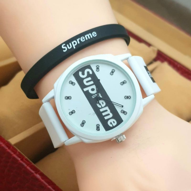 Jam Tangan Terbaru Supreme Tali rubber