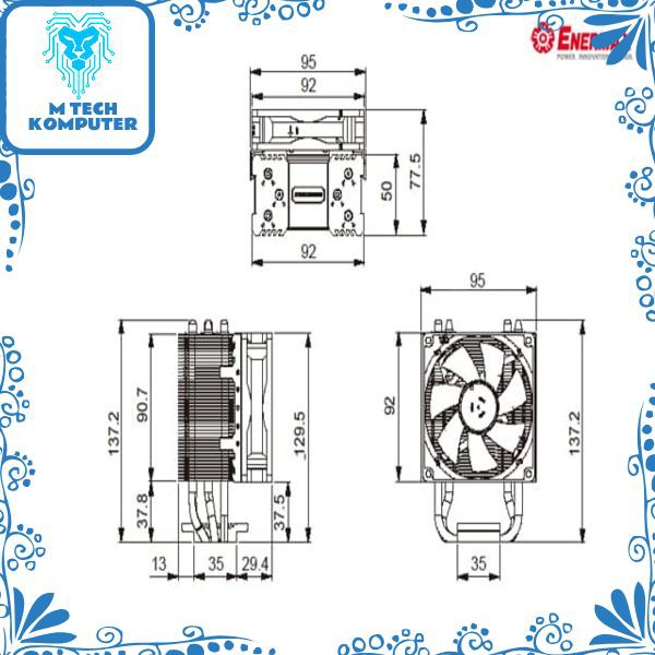 Harga Miring Enermax Ets N30 Ii Multi Socket With 9cm Fan Shopee Indonesia
