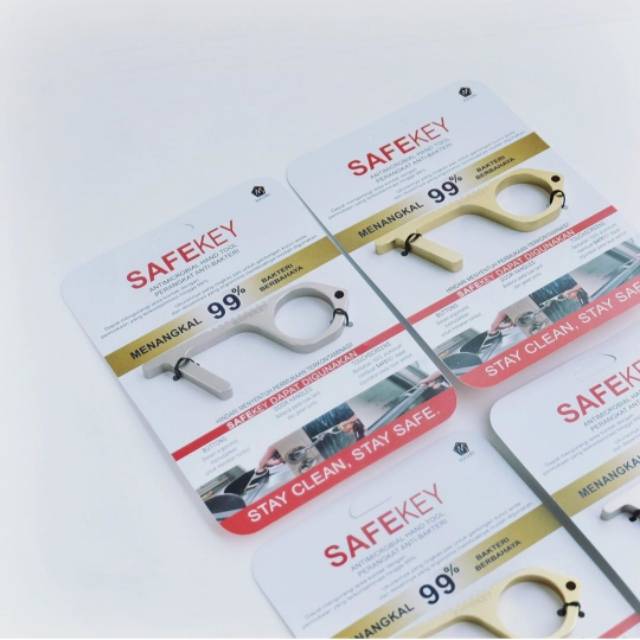 SAFEKEY ANTIMICROBAL HAND TOOL - PERANGKAT ANTI - BAKTERI - DOOR OPENER