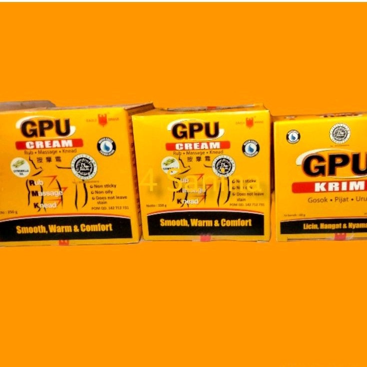 GPU krim 60gr , 150gr , 250gr licin hangat dan nyaman