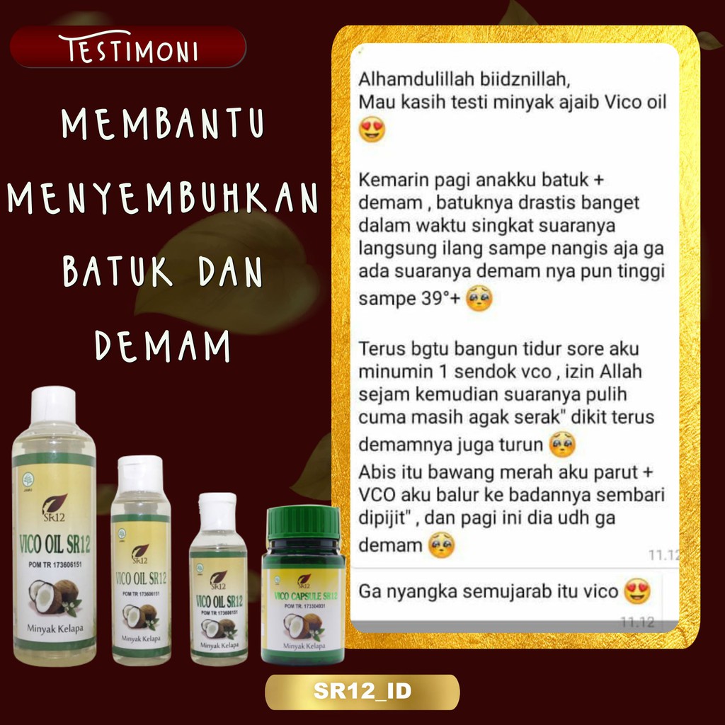 MINYAK KELAPA MURNI / VCO 100 ML / IMUN BOOSTER