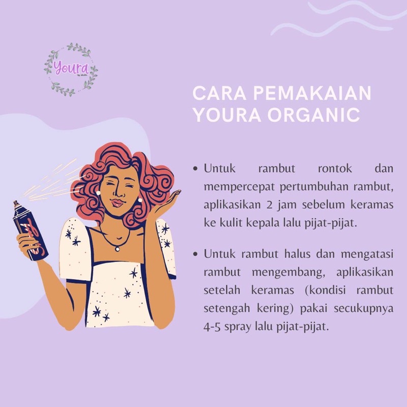 Youra Hair Tonic Growth Serum | Penyubur rambut & Mengatasi rambut rontok by akuitin-7