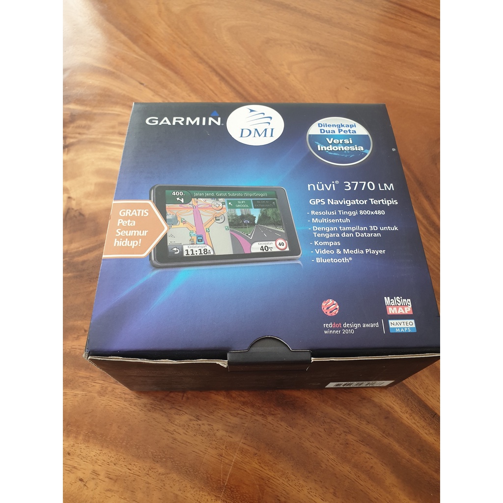 GARMIN Satnav GPS Navigator nuvi 3770 LM dengan 2 Peta versi Indonesia
