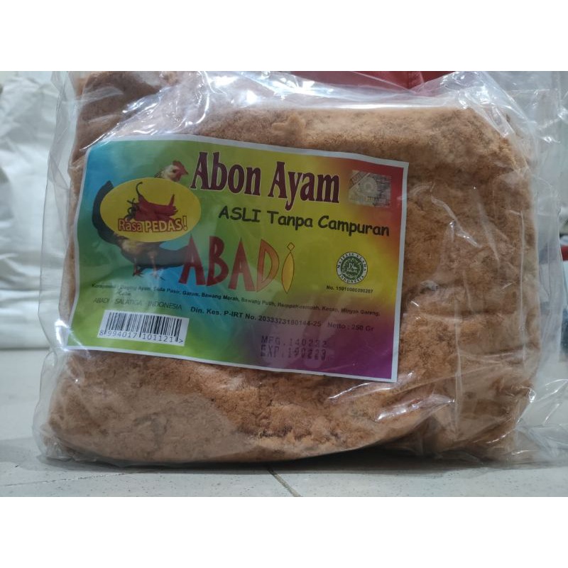 

Abon Ayam merk Abadi 1kg