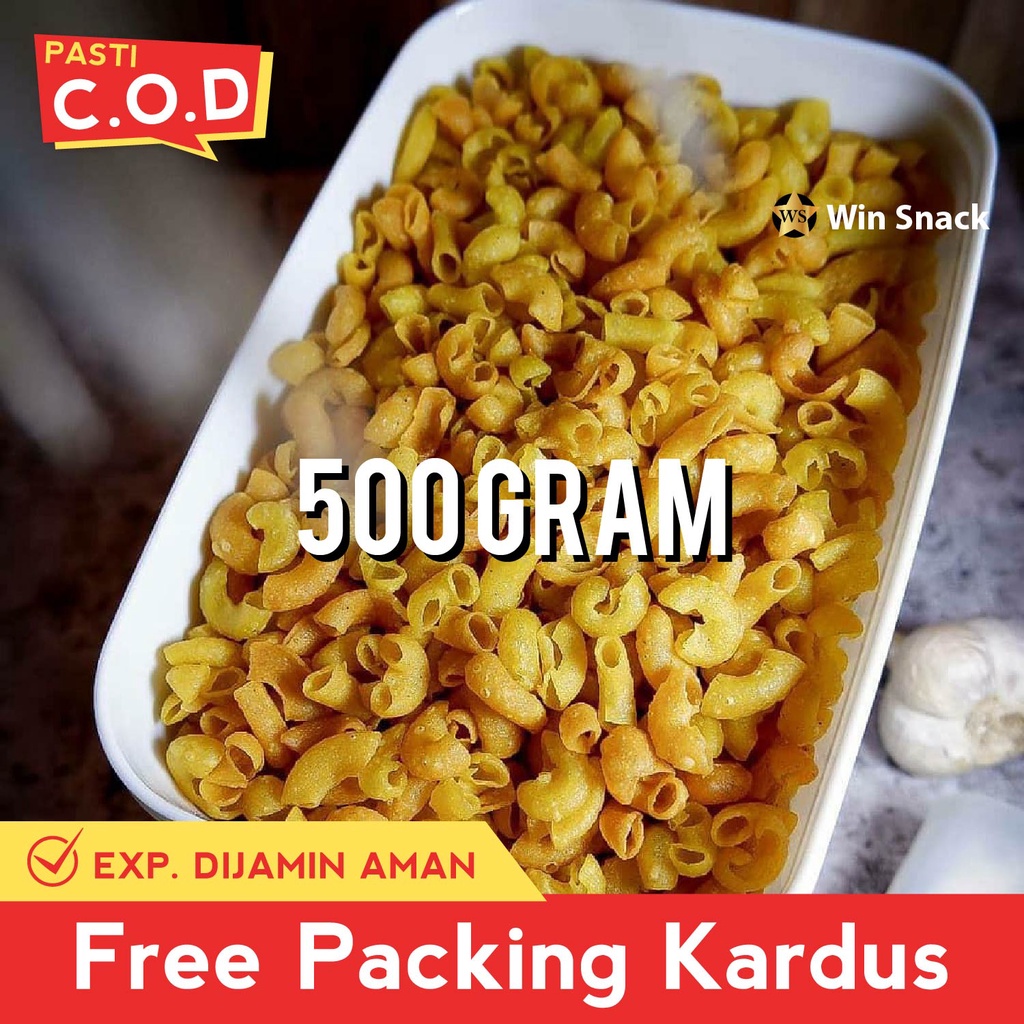 

MAKANAN RINGAN MAKARONI ASIN PEDAS 500 GRAM SNACK KILOAN JAJANAN CEMILAN CAMILAN JADUL