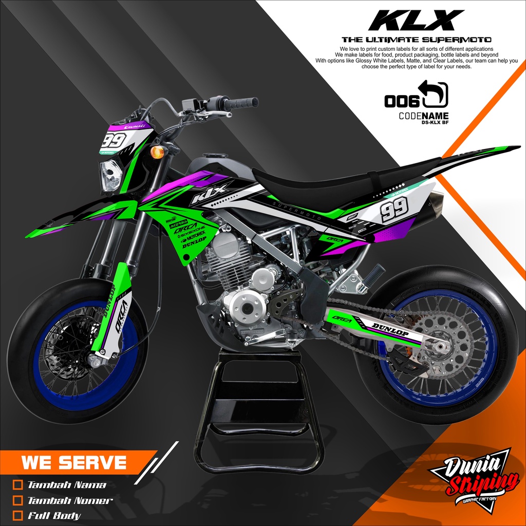 DECAL STIKER KLX 150 BF/G/SE FULL BODY