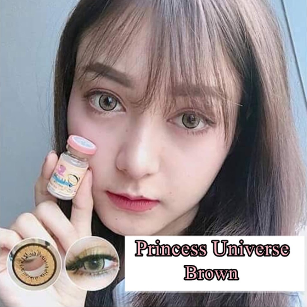 Softlens Princess Universe Brown Ready Minus Tinggi