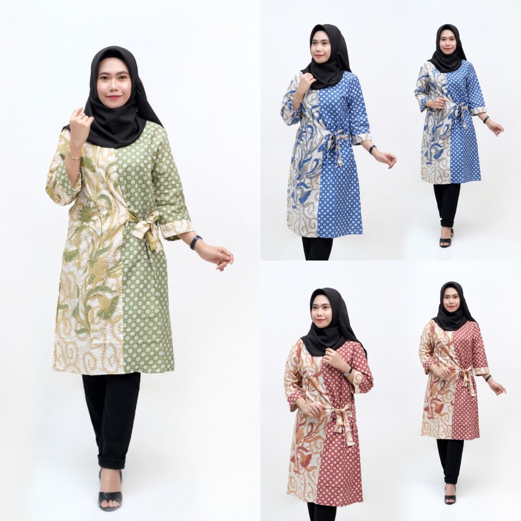 tunik batik soft terbaru