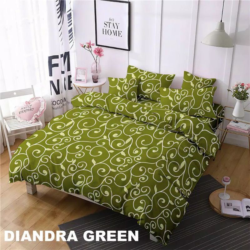 Sprei seperai tralis kangkung diandra Home made Katun King Size 180 *200 Kasur no.1