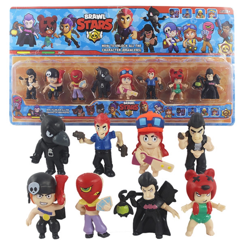 8pcs Set Mainan Action Figure Star Brawl Colt Jessie Bull Dynamike Bahan Pvc Dengan Kotak Untuk Hadiah Natal Ulang Tahun Shopee Indonesia - dynamike natal brawl star