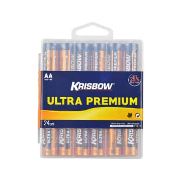 Krisbow Baterai Ultra Alkaline Aa 24 pcs