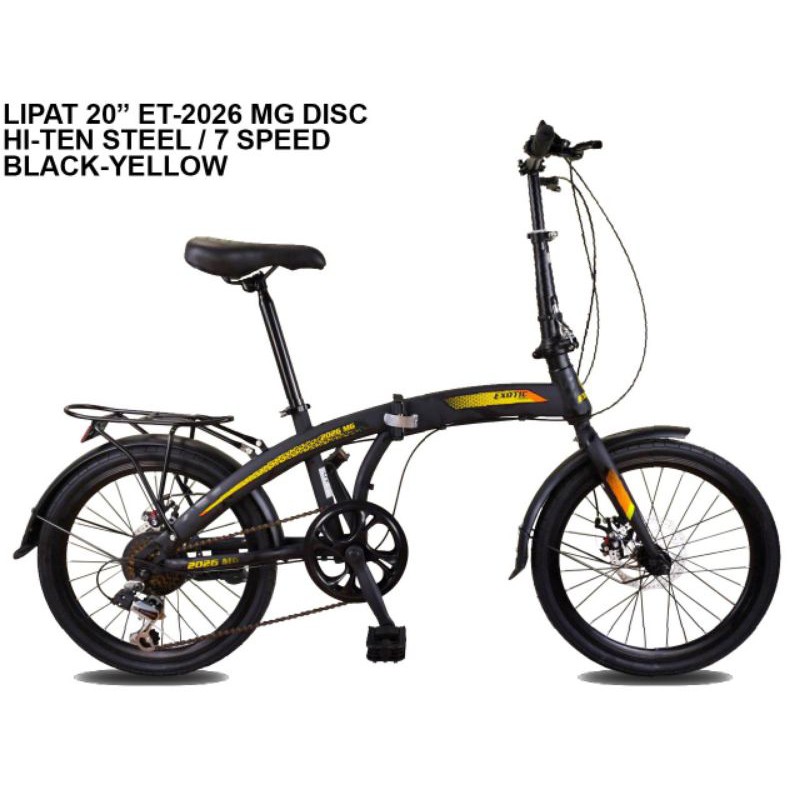 Sepeda Lipat Exotic 2026 MG Disc Brake 20inch